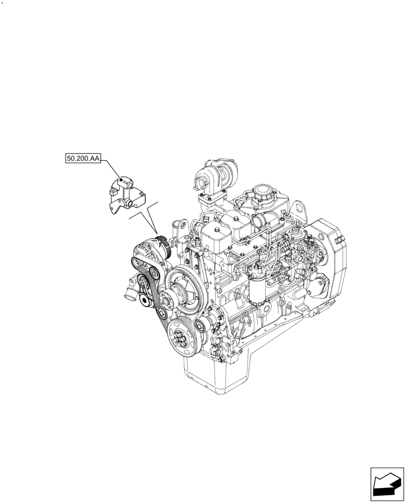 Схема запчастей Case IH F4GE9484A J613 - (50.000.00) - SECTION INDEX - CAB CLIMATE CONTROL (50) - CAB CLIMATE CONTROL