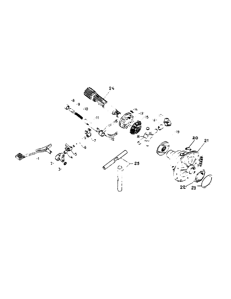 Схема запчастей Case IH 724 - (157) - DIFFERENTIAL, DIFFERENTIAL LOCK (06) - POWER TRAIN