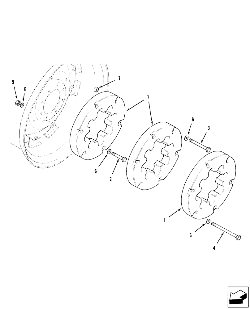 Схема запчастей Case IH 2588 - (37.140.04) - REAR WHEEL WEIGHT (37) - HITCHES, DRAWBARS & IMPLEMENT COUPLINGS