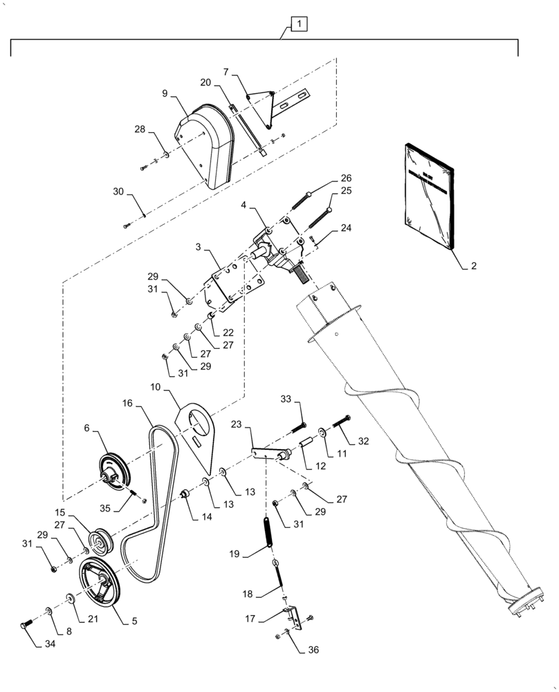 Схема запчастей Case IH 5506-65 - (88.100.58[03]) - DIA KIT, AUGER DIVIDER, END, RH (88) - ACCESSORIES