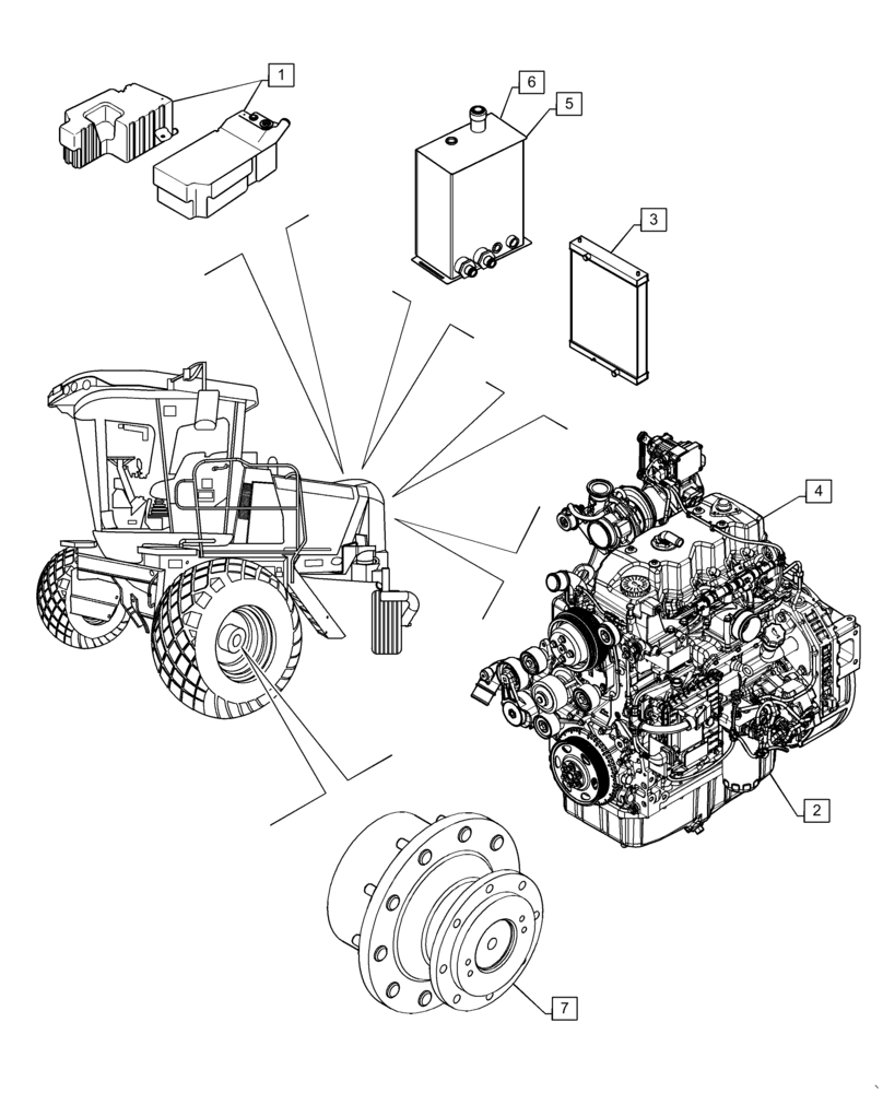 Схема запчастей Case IH WD1904 - (05.100.03[02]) - CAPACITIES (05) - SERVICE & MAINTENANCE