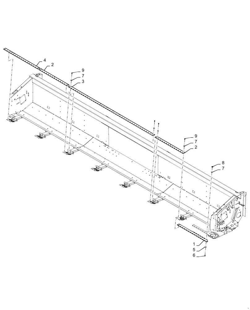 Схема запчастей Case IH 3020-25 - (58.130.03[03]) - FLOOR, ASSY, CUTTERBAR ASSY, SINGLE DRIVE (58) - ATTACHMENTS/HEADERS