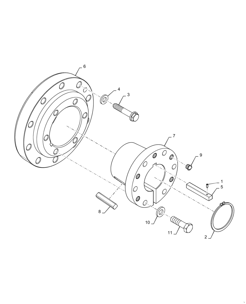 Схема запчастей Case IH MAGNUM 310 - (44.520.AB[04]) - VAR - 420219, 429284 - WHEEL HUB, REAR, 4.5-INCH AXLE (44) - WHEELS