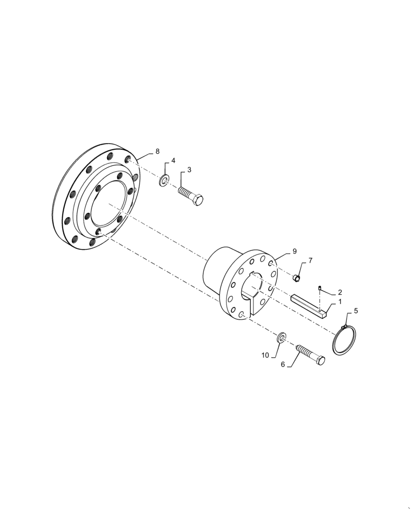 Схема запчастей Case IH MAGNUM 250 - (44.520.AB[02]) - VAR - 420216, 420218 - WHEEL HUB, REAR, 4-INCH AXLE (44) - WHEELS