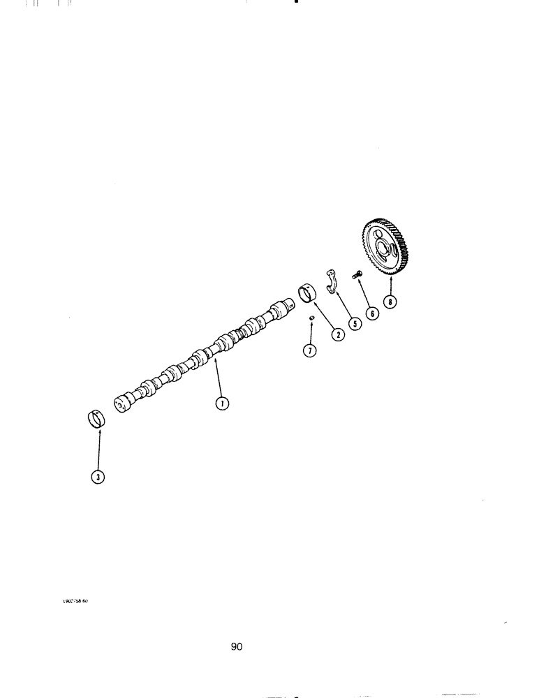 Схема запчастей Case IH 6590TA - (090) - CAMSHAFT, 6-590, 6T-590 AND 6TA-590 ENGINE 