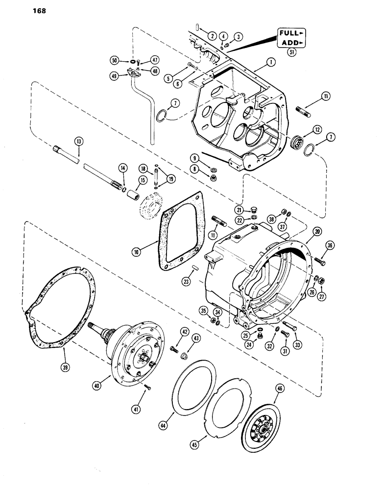 Схема запчастей Case IH 770 - (168) - POWER SHIFT AND TRANSMISSION HOUSINGS (06) - POWER TRAIN