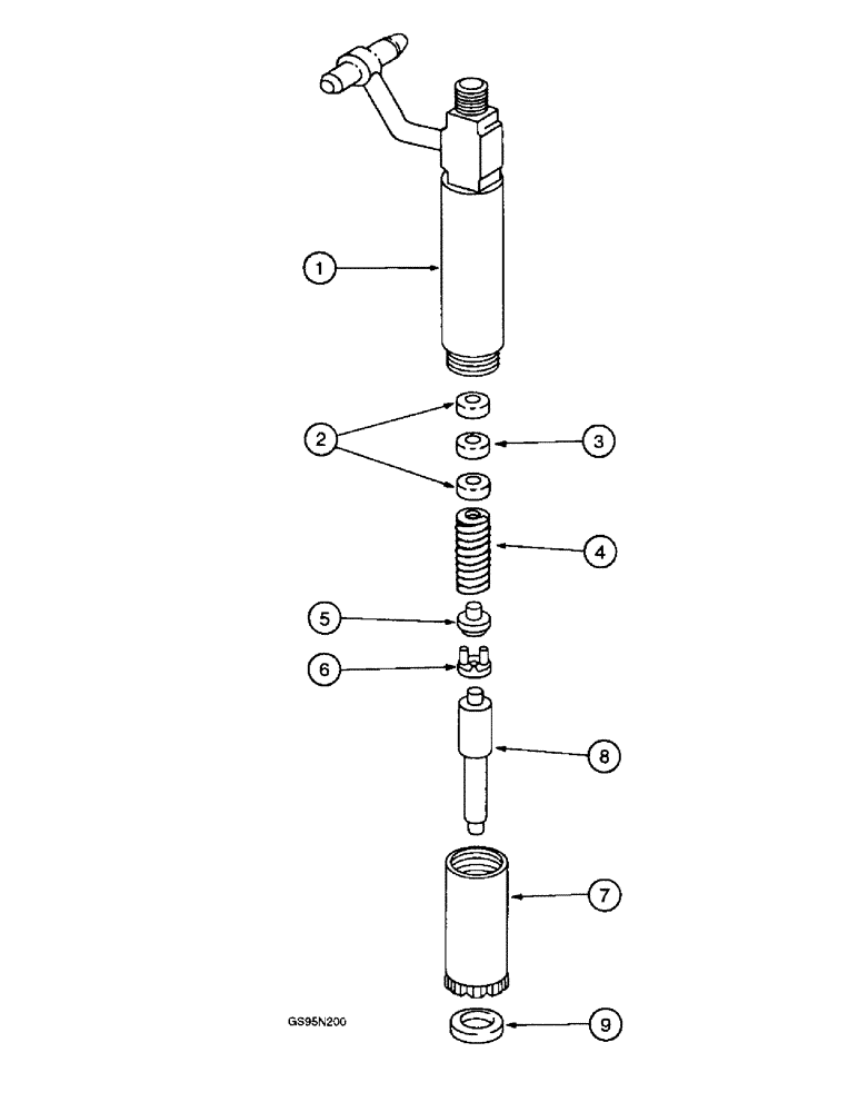 Схема запчастей Case IH D-312 - (9A-36) - INJECTION NOZZLE 