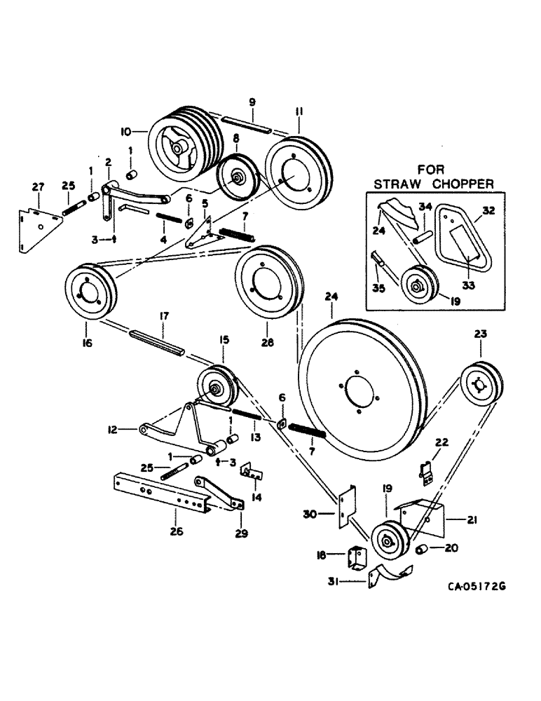 Схема запчастей Case IH 1440 - (20-20) - SEPARATOR, BELT DRIVE, RH SIDE Separation