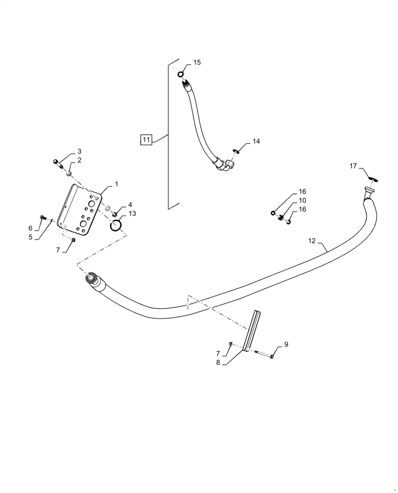 Схема запчастей Case IH 5140 - (29.300.AP[02]) - HYDRAULIC LINE, REAR AXLE ASSY, STANDARD (29) - HYDROSTATIC DRIVE