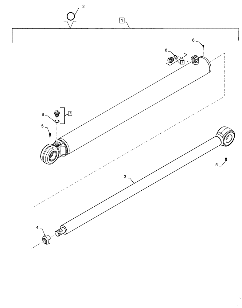 Схема запчастей Case IH TR340 - (35.701.CB) - LIFT CYLINDERS (35) - HYDRAULIC SYSTEMS