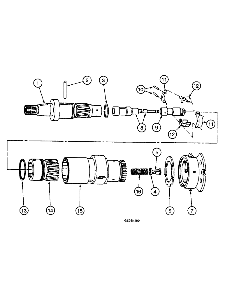 Схема запчастей Case IH D-436 - (9D-076) - FUEL INJECTION PUMP - CAMSHAFT 