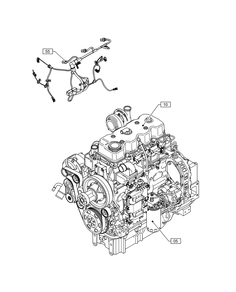 Схема запчастей Case IH F4DFE413U B002 - (00.000.00) - PICTORIAL INDEX - MAIN SECTIONS (00) - GENERAL & PICTORIAL INDEX