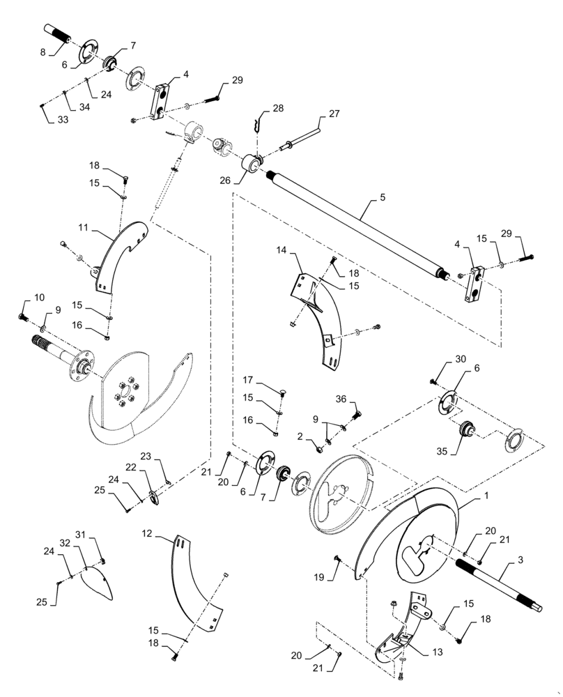 Схема запчастей Case IH 3152 - (58.100.01[03]) - AUGER ASSY (58) - ATTACHMENTS/HEADERS