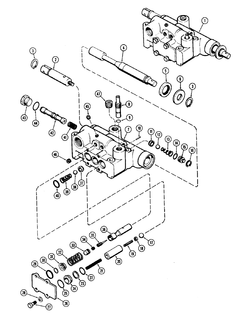 Схема запчастей Case IH 930-SERIES - (148) - DRAFT-O-MATIC VALVE (08) - HYDRAULICS