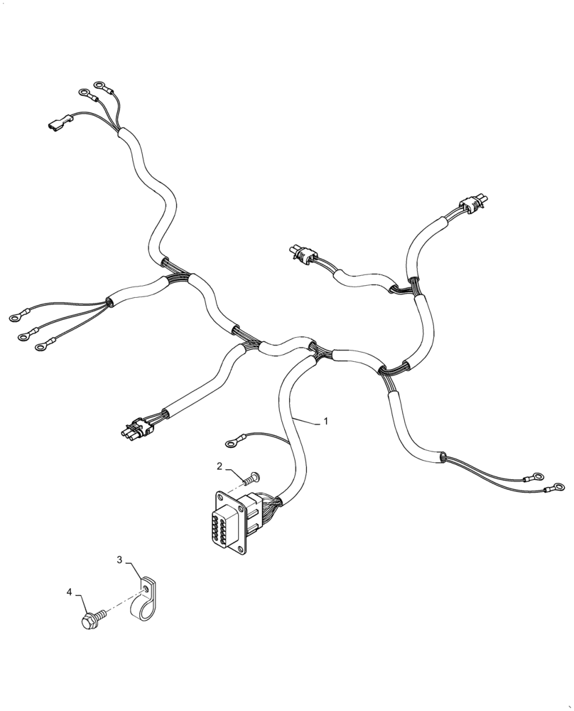 Схема запчастей Case IH P110 - (04-01) - ENGINE, HARNESS (04) - ELECTRICAL SYSTEMS