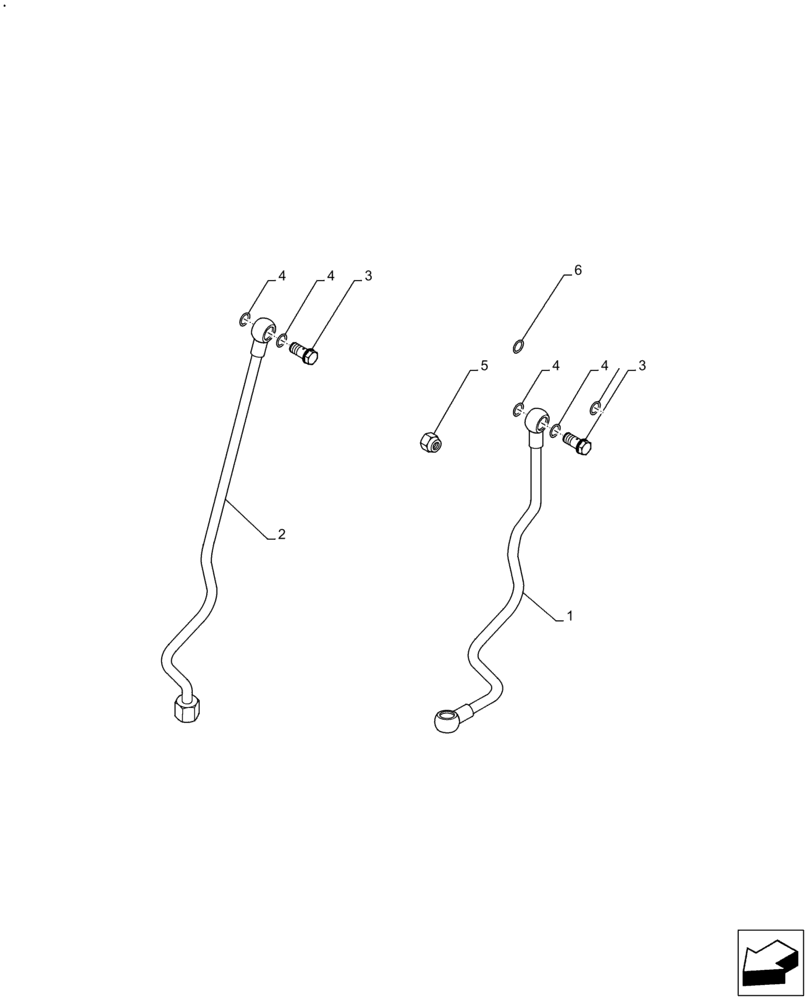 Схема запчастей Case IH F4DFE413U B002 - (10.254.AZ[02]) - ENGINE EXHAUST BRAKE, PIPE, WATER SUPPLY (10) - ENGINE