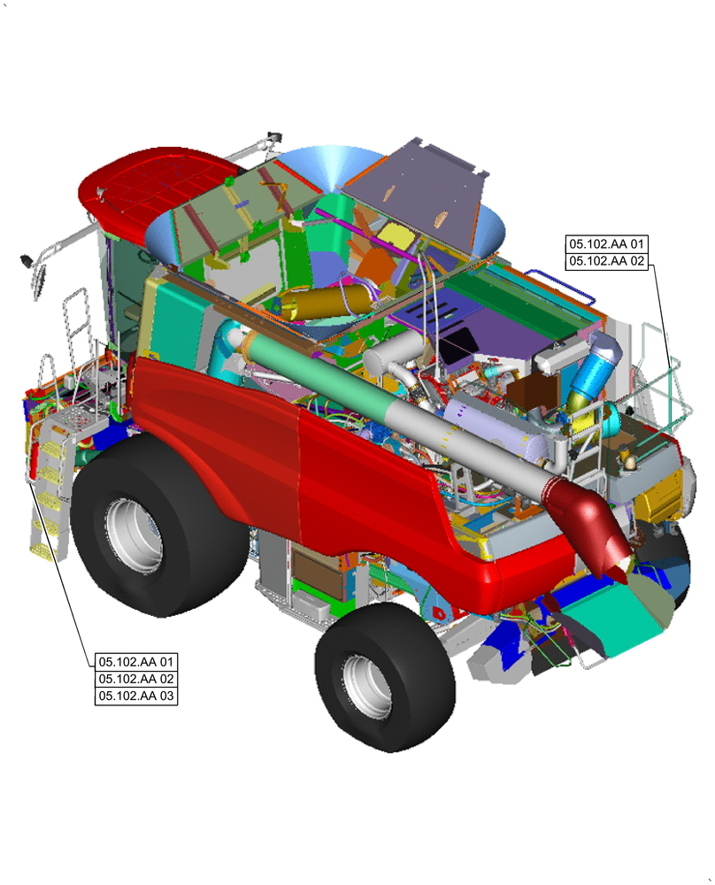 Схема запчастей Case IH 9240 - (00.000.05) - PICTORIAL INDEX, FIRE EXTINGUISHER (00) - GENERAL & PICTORIAL INDEX