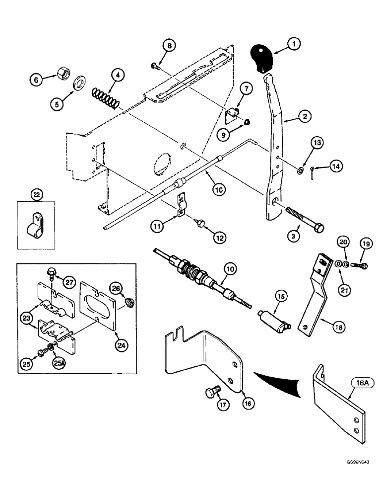 Схема запчастей Case IH 2144 - (3-15A) - THROTTLE CONTROL, COMBINE P.I.N. JJC0173150 AND AFTER (02) - FUEL SYSTEM