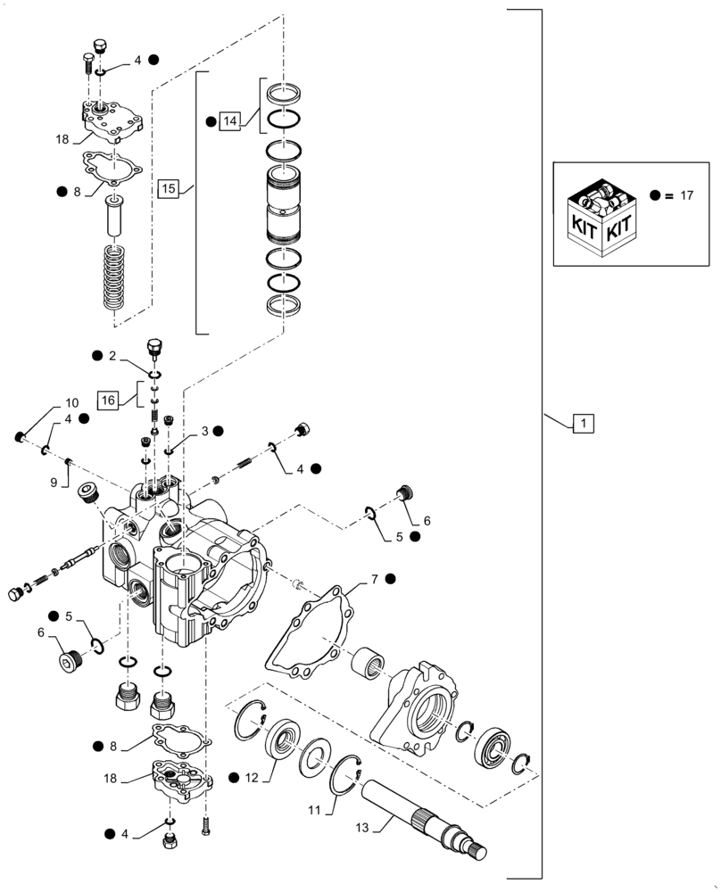 Схема запчастей Case IH WD1904 - (29.218.AH[01]) - MOTOR, WHEEL, STANDARD SPEED (29) - HYDROSTATIC DRIVE