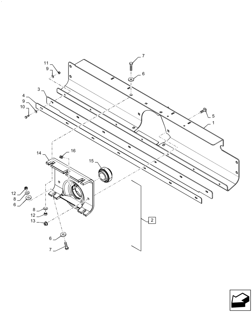 Схема запчастей Case IH 7230 - (66.331.AL[02]) - VAR - 722750, 425102, 425189 - MOUNTING PLATE, ROTOR (66) - THRESHING