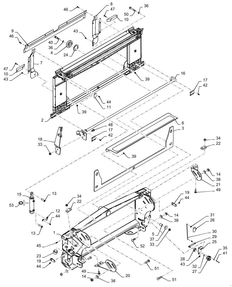 Схема запчастей Case IH 9230 - (60.110.AA[01]) - VAR - 425224, 425548, 425225, 425549 - ADAPTER, FEEDER (60) - PRODUCT FEEDING