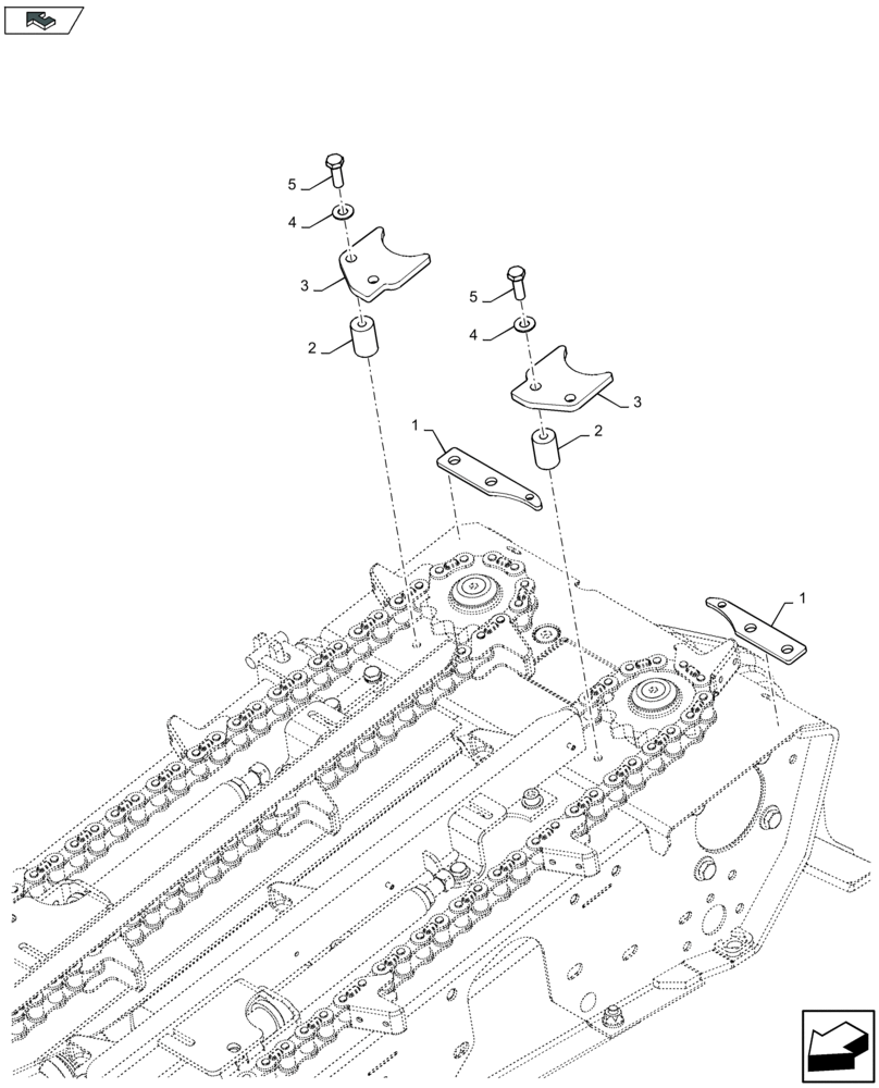 Схема запчастей Case IH 2608XR - (58.220.130) - ROW UNIT ANTI-WRAP PLATES - D626 (58) - ATTACHMENTS/HEADERS