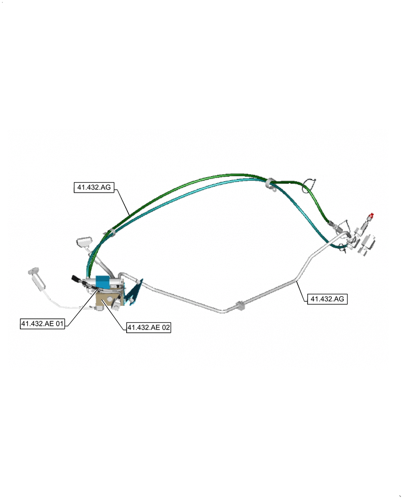 Схема запчастей Case IH 9240 - (00.000.41[02]) - PICTORIAL INDEX - STEERING (00) - GENERAL & PICTORIAL INDEX