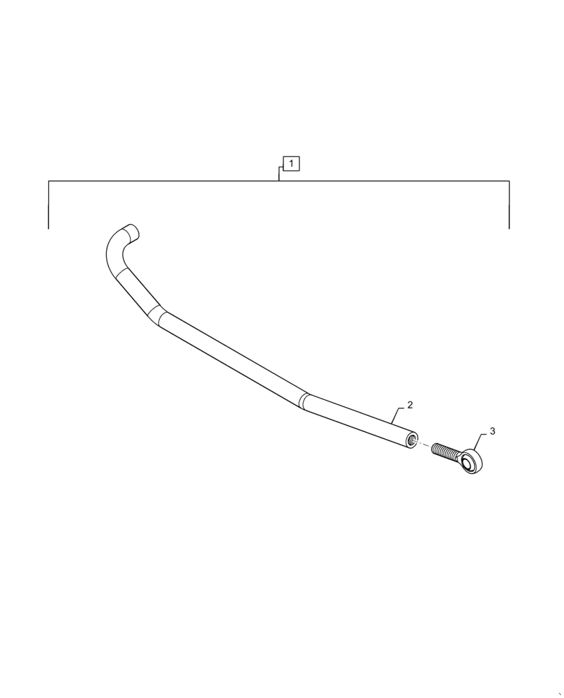 Схема запчастей Case IH 3162 - (58.130.05[04]) - HEADER, TRANSPORT, CONTROL ROD ASSY (58) - ATTACHMENTS/HEADERS