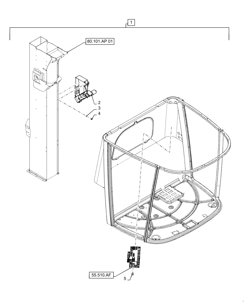 Схема запчастей Case IH 7230 - (88.100.55[07]) - DIA KIT, MOISTURE SENSOR (88) - ACCESSORIES