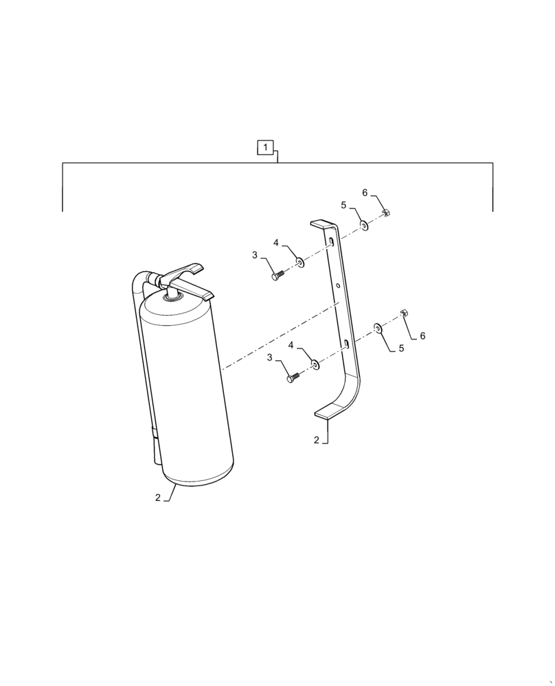 Схема запчастей Case IH 9230 - (88.100.05[01]) - DIA KIT, FIRE EXTINGUISHER (88) - ACCESSORIES