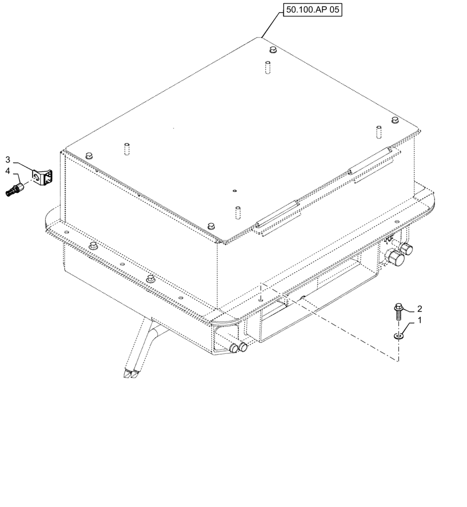 Схема запчастей Case IH PATRIOT 3340 - (50.100.AP[04]) - AUTOMATIC TEMPERATURE CONTROL HVAC MOUNTING (50) - CAB CLIMATE CONTROL