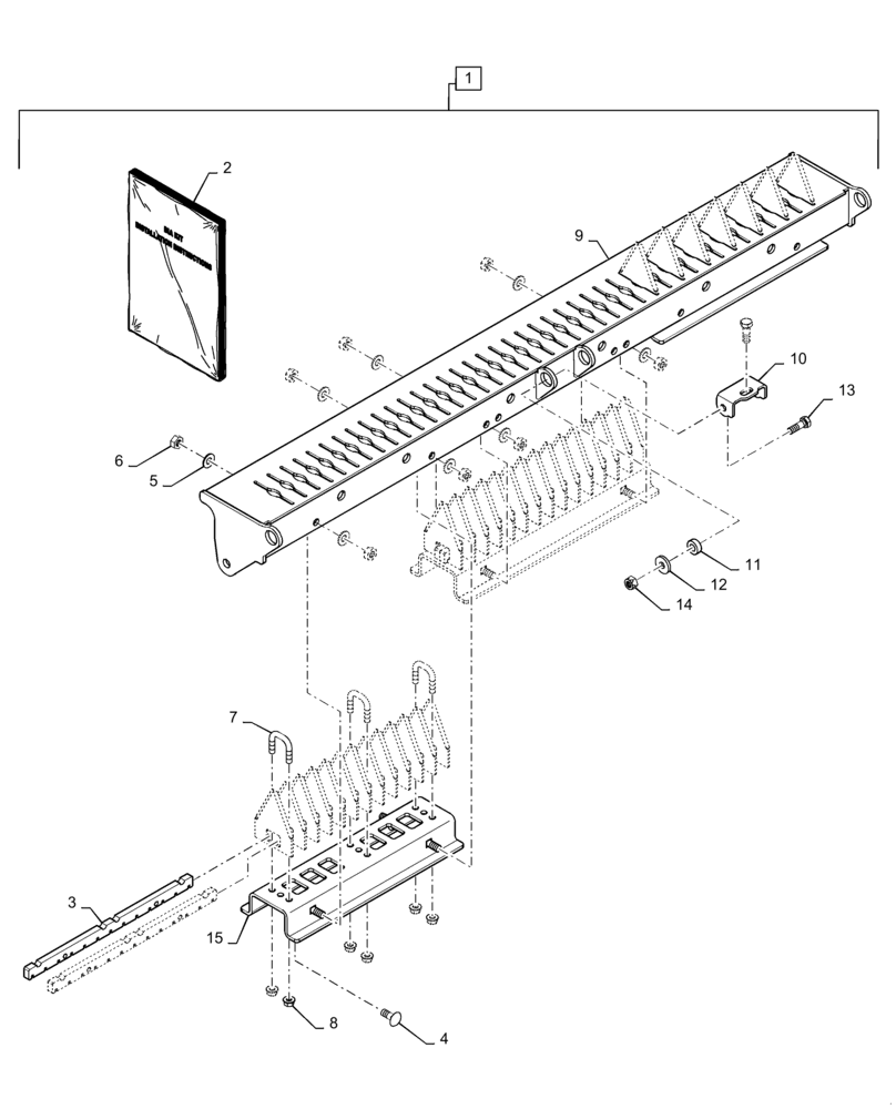 Схема запчастей Case IH 7230 - (88.100.73[04]) - DIA KIT, STANDARD KNIFE (88) - ACCESSORIES