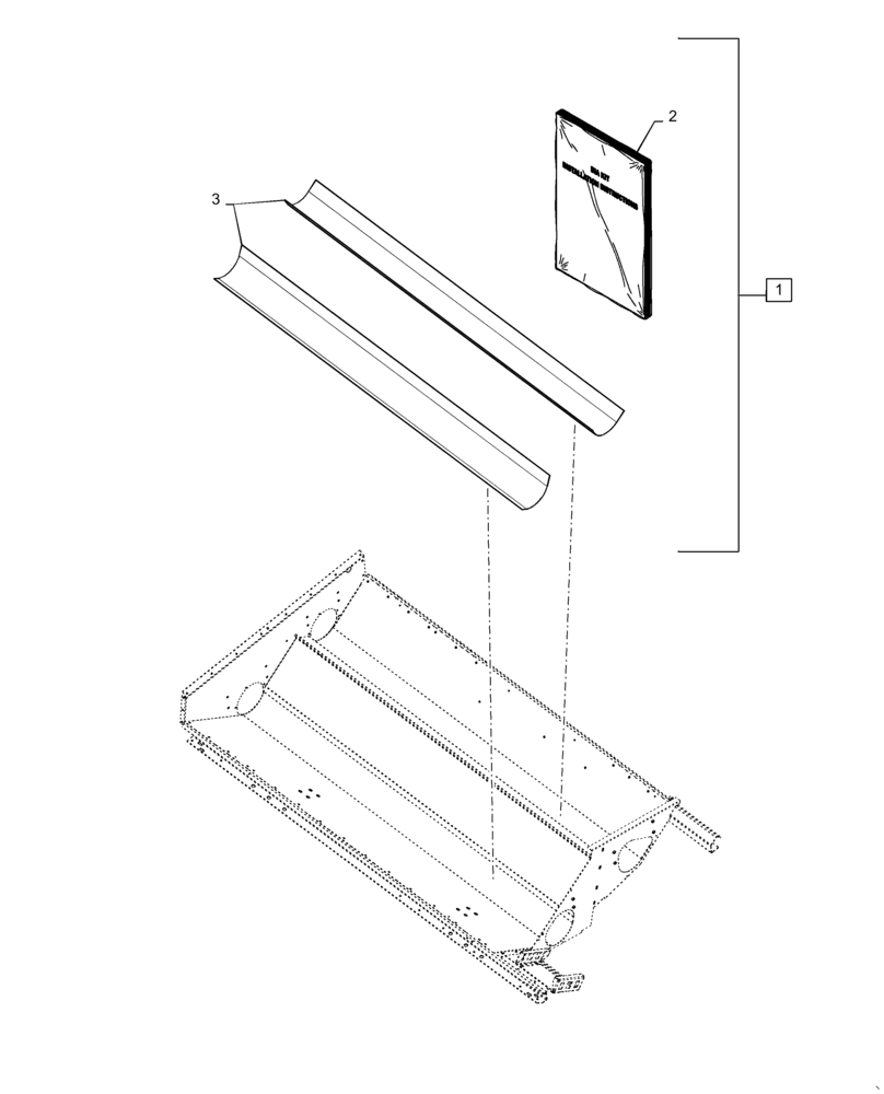 Схема запчастей Case IH 7230 - (88.100.80[12]) - DIA KIT, GRAIN TANK, TROUGH (88) - ACCESSORIES