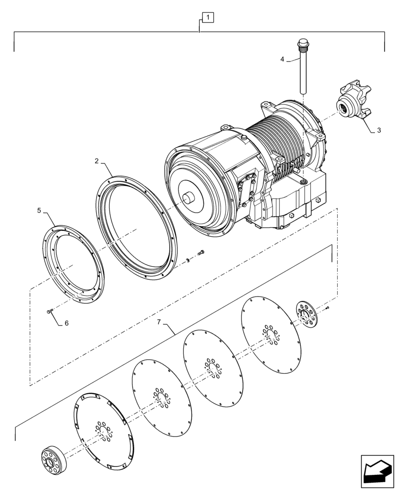 Схема запчастей Case IH TITAN 3540 - (21.114.AL[03]) - TRANSMISSION ASSY, 3000RDS (21) - TRANSMISSION