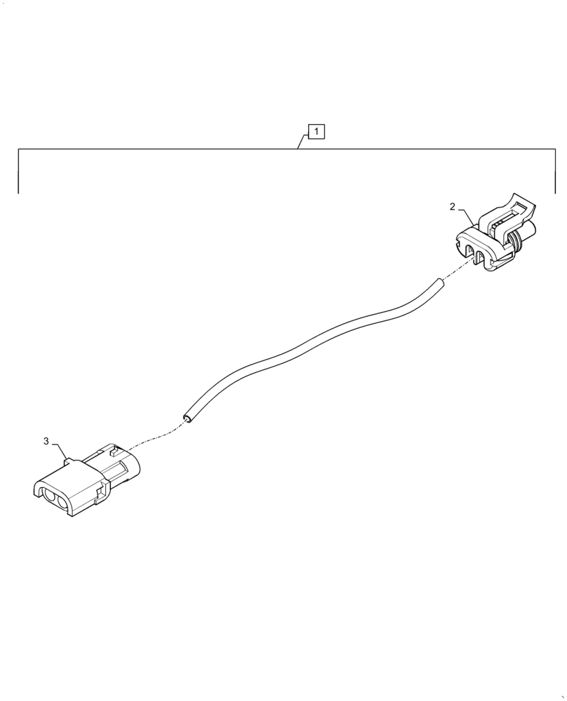 Схема запчастей Case IH PATRIOT 3240 - (55.635.AI[01]) - LOW FLOW FENCE ROW, 10 EXTENSION HARNESS (55) - ELECTRICAL SYSTEMS