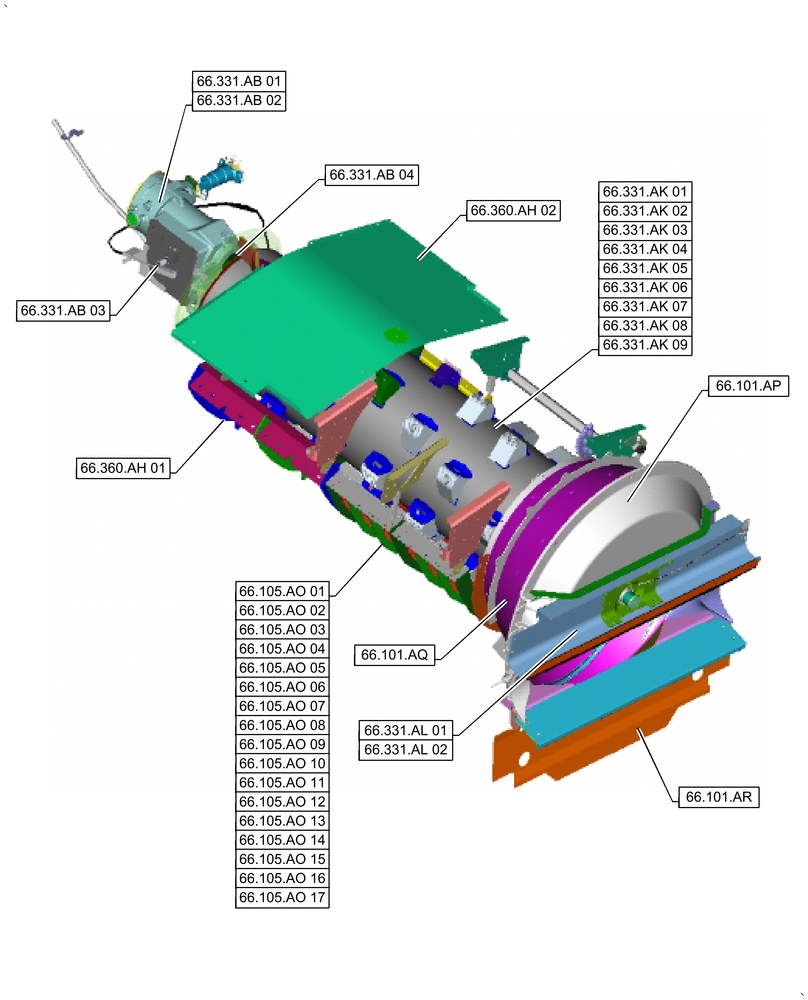 Схема запчастей Case IH 9240 - (00.000.66) - PICTORIAL INDEX - THRESHING (00) - GENERAL & PICTORIAL INDEX