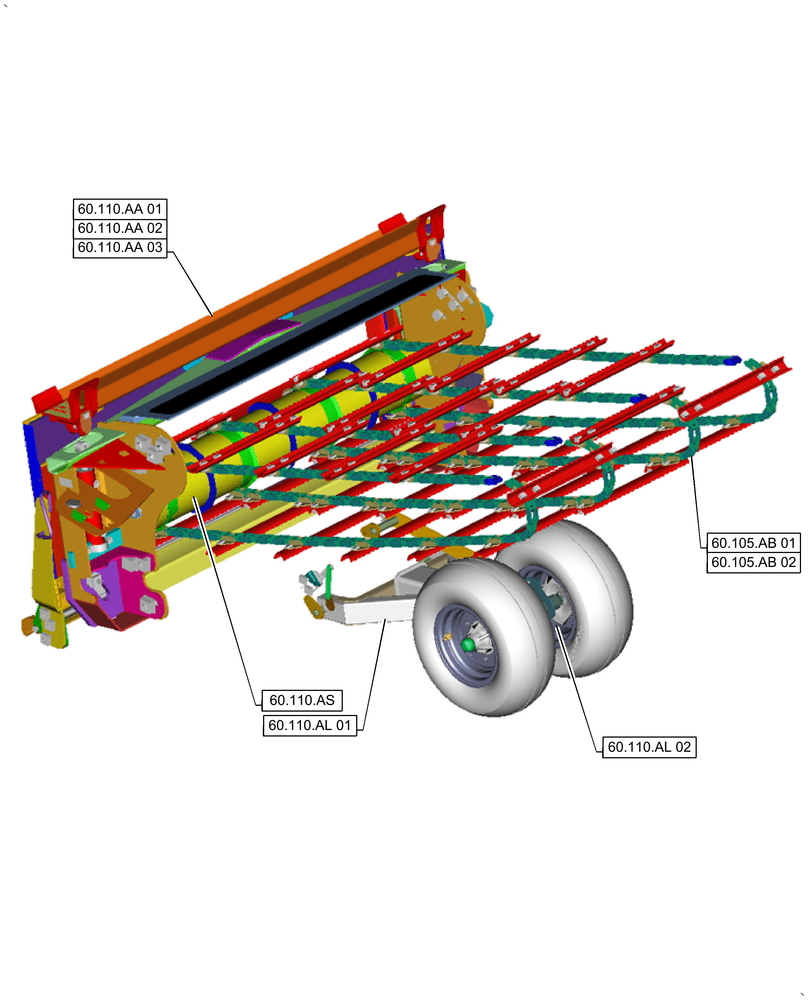 Схема запчастей Case IH 9240 - (00.000.60[03]) - PICTORIAL INDEX - PRODUCT FEEDING (00) - GENERAL & PICTORIAL INDEX