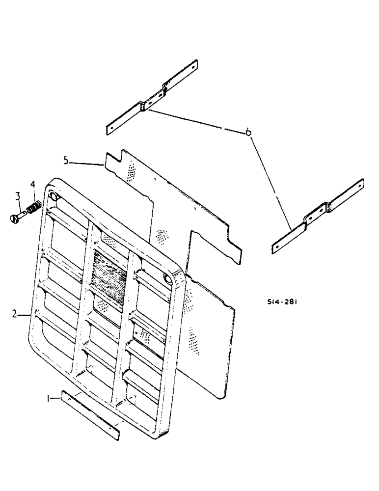 Схема запчастей Case IH 454 - (06-08) - RADIATOR GRILLE Cooling