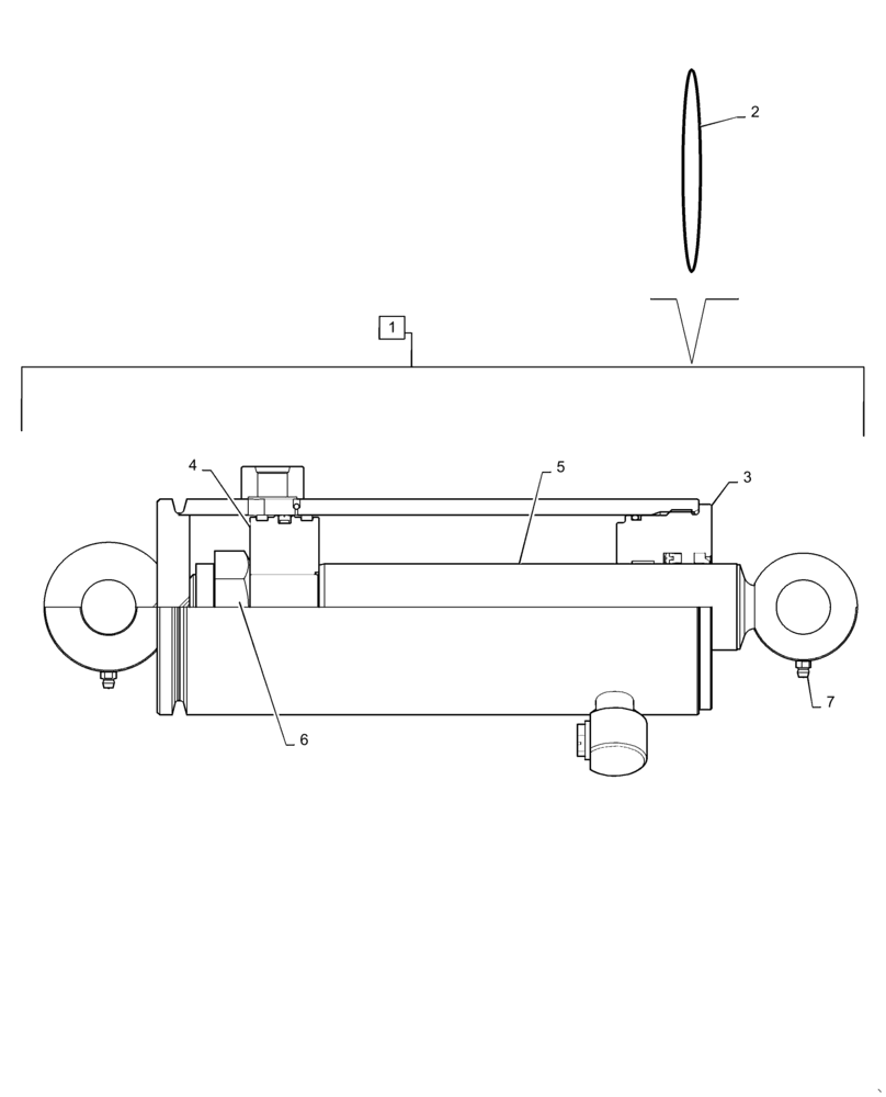 Схема запчастей Case IH 1255 - (35.100.BI[09]) - HYDRAULIC CYLINDER 4.25" (35) - HYDRAULIC SYSTEMS