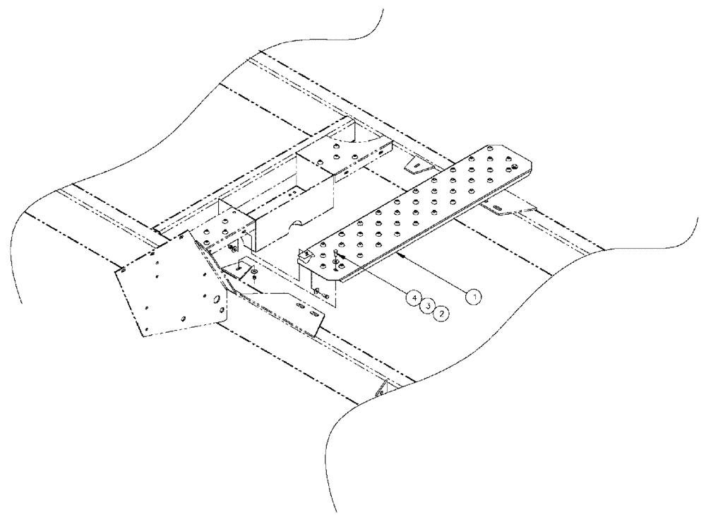 Схема запчастей Case IH 3185 - (04-018) - DECK PLATE ASSEMBLY, SPHERICAL Suspension & Frame