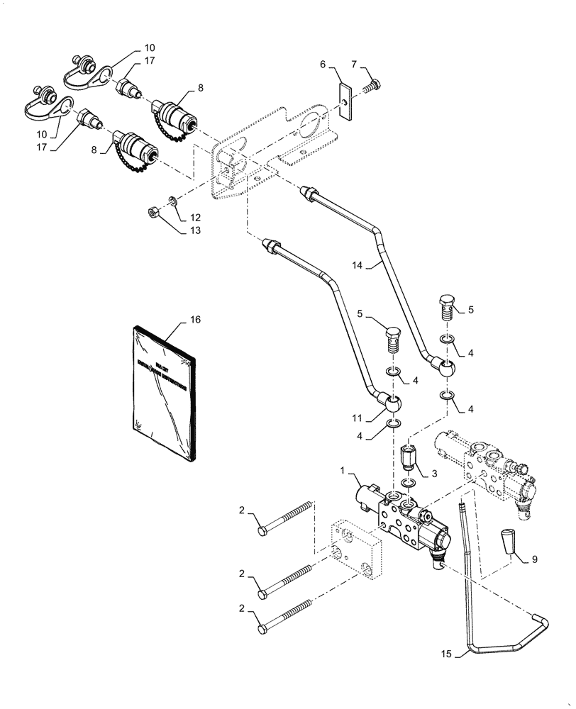 Схема запчастей Case IH FARMALL 60A - (35.204.BE[02]) - REMOTE CONTROL VALVE WITH KICKOUT FEATURE (35) - HYDRAULIC SYSTEMS