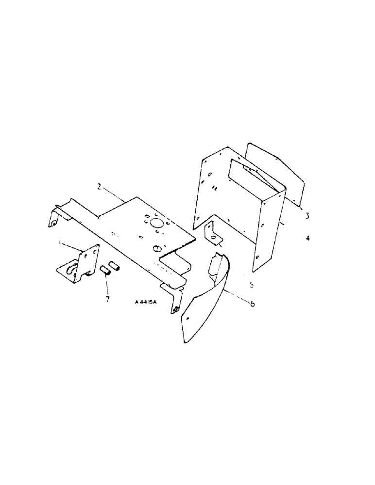 Схема запчастей Case IH 2350 - (4-04) - HOOD AND INSTRUMENT PANEL SUPPORTS (09) - CHASSIS