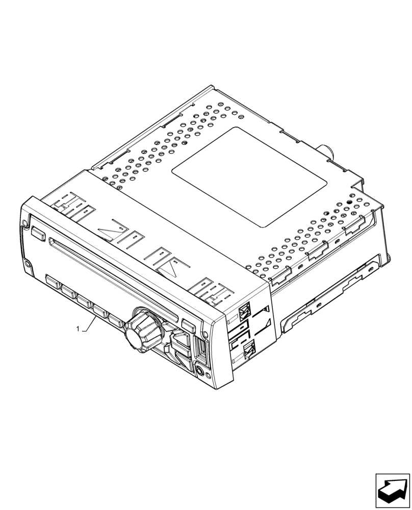 Схема запчастей Case IH TITAN 4540 - (55.512.AA [02]) - RADIO (55) - ELECTRICAL SYSTEMS