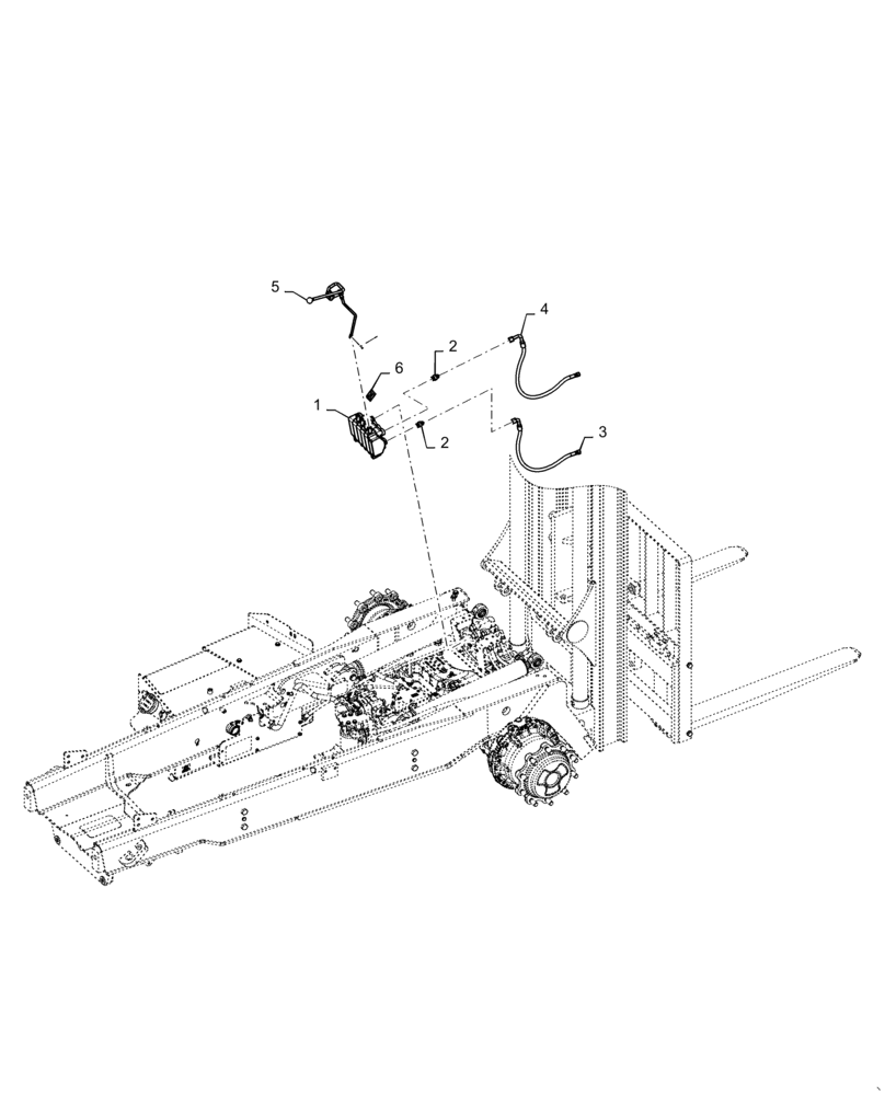 Схема запчастей Case IH 586H - (35.204.01[01]) - VAR - 423086 - HYD. LINE, VALVE, POWER POSITIONER (35) - HYDRAULIC SYSTEMS