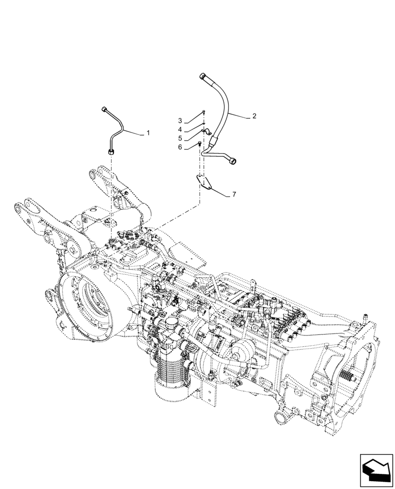 Схема запчастей Case IH MAGNUM 180 - (35.100.04[03]) - LIFTER LINES, REMOTE CONTROL VALVES MAIN SUPPLY & LOAD SENSE LINE, WITH POWERSHIFT TRANSMISSION (35) - HYDRAULIC SYSTEMS