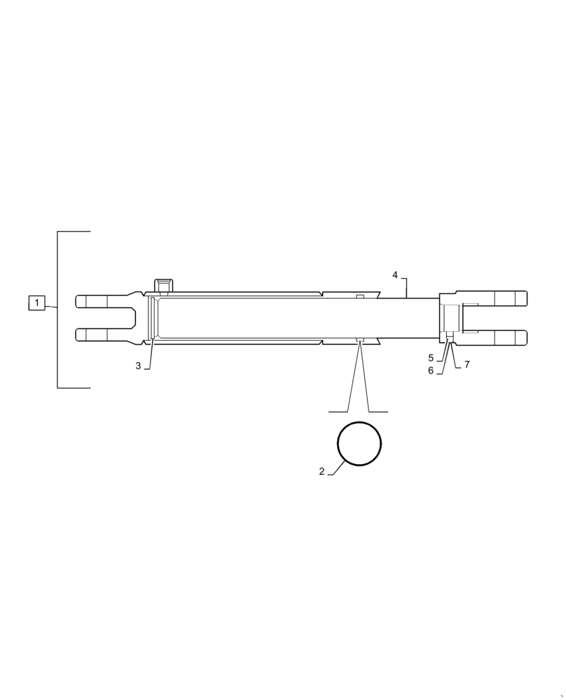 Схема запчастей Case IH 1215 - (35.100.BI[01]) - HYDRAULIC CYLINDER 2 X 8 RAM (35) - HYDRAULIC SYSTEMS