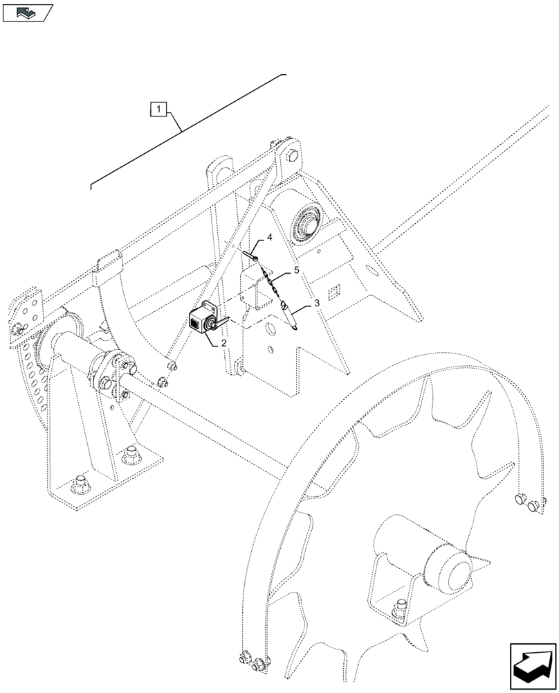 Схема запчастей Case IH LB334S - (88.068.007[01]) - DIA KIT: MECHANICAL BALE COUNTER - D091 (88) - ACCESSORIES