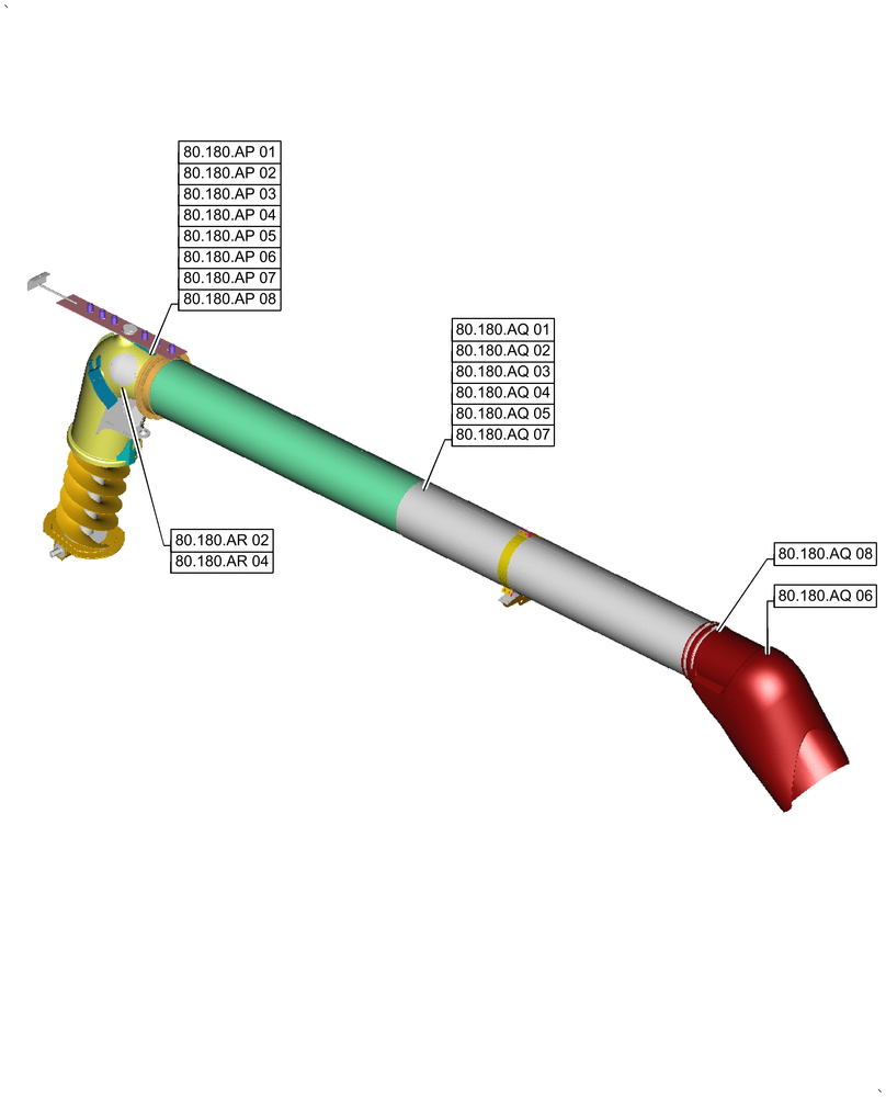 Схема запчастей Case IH 9240 - (00.000.80[03]) - PICTORIAL INDEX - TANKS (00) - GENERAL & PICTORIAL INDEX