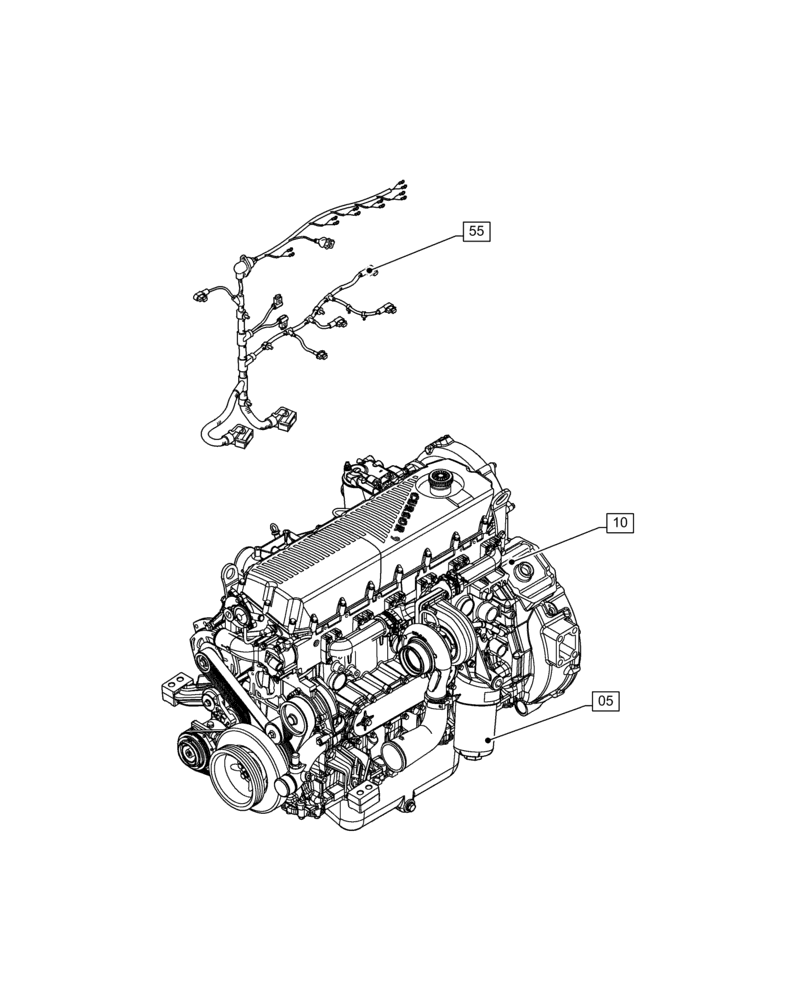 Схема запчастей Case IH F2CFE614B B006 - (00.000.00) - PICTORIAL INDEX - MAIN SECTION (00) - GENERAL & PICTORIAL INDEX