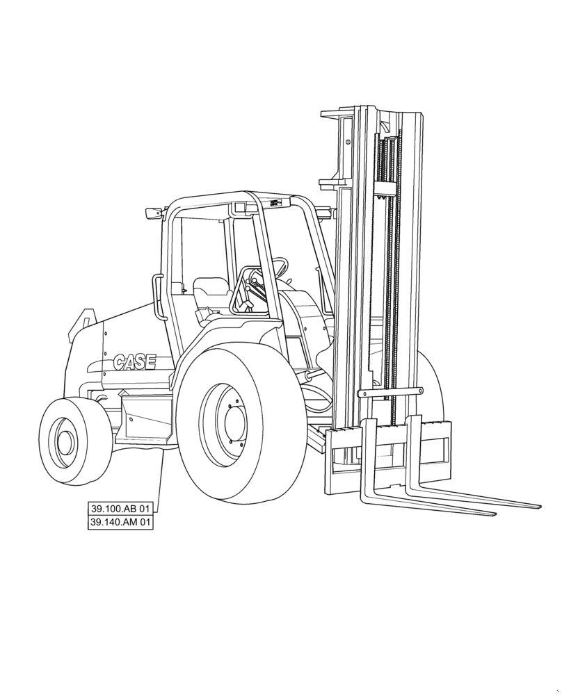 Схема запчастей Case IH 588H - (00.000.39) - PICTORIAL INDEX, FRAME (00) - GENERAL & PICTORIAL INDEX
